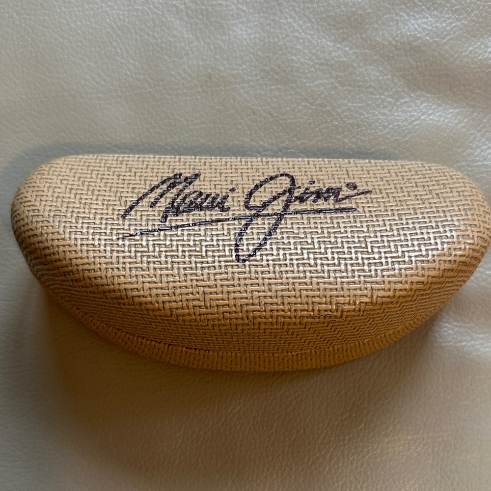 Maui Jim Woven Tan Sunglasses Case